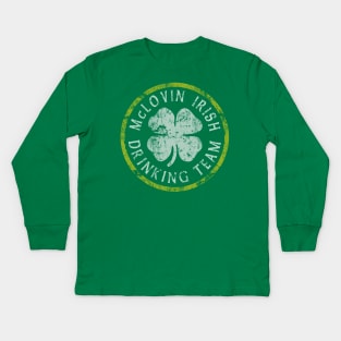 McLovin Irish Drinking Team Kids Long Sleeve T-Shirt